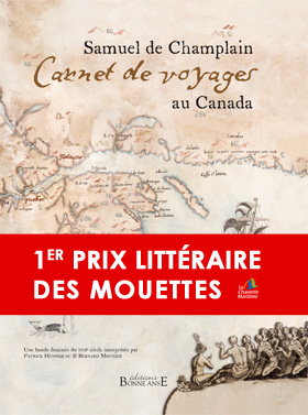 couverture de la bande dessinée Samuel de Champlain, Carnets de Voyages au Canada